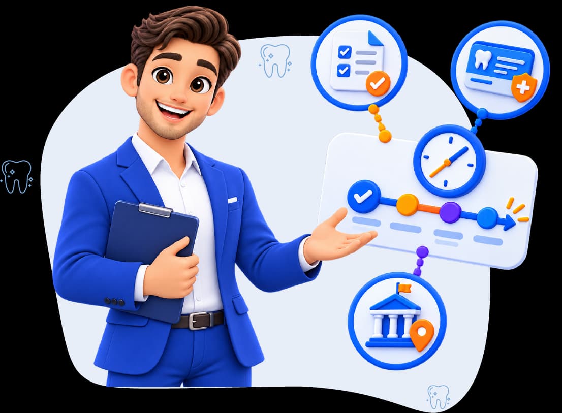 Dental credentialing process factors illustration