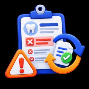 Dental billing denial management icon