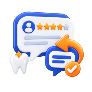 Dental review response icon