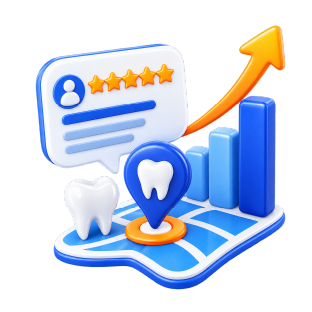 Dental reviews local search feedback icon